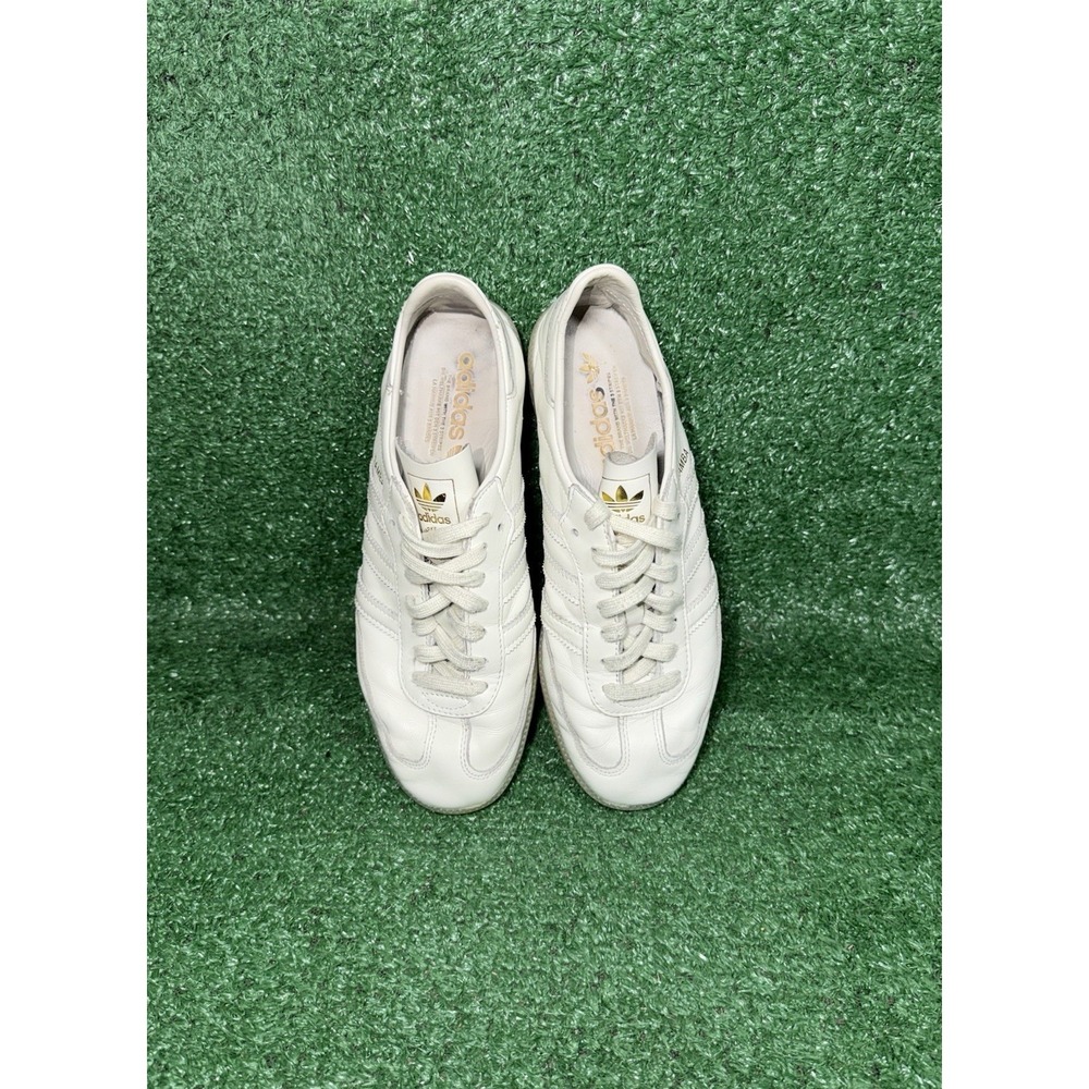 Adidas Samba Womens 8.5 Mens 7 White Leather Casual Shoe Comfort Walking Sneaker - Picture 12 of 15